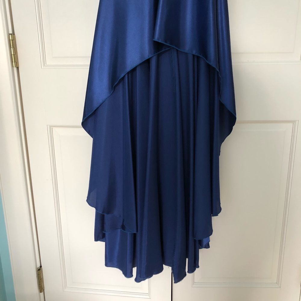 Blue Formal/Prom High Low Dress, Blue, 1 - Picture 3 of 8